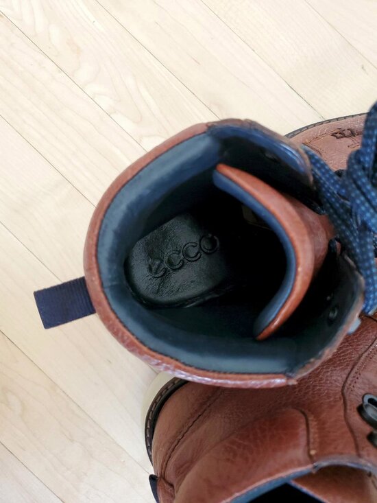 ECCO Cognac Leather Boots - 8.5